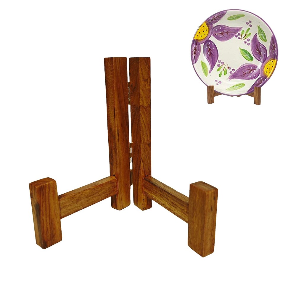 Mency Direct Plate Stands for Display, 5 Inch Plate Holders for Displaying, Rust