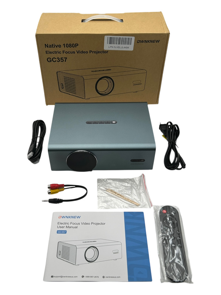 OWNKNEW 4K Support Portable Projector WiFi6