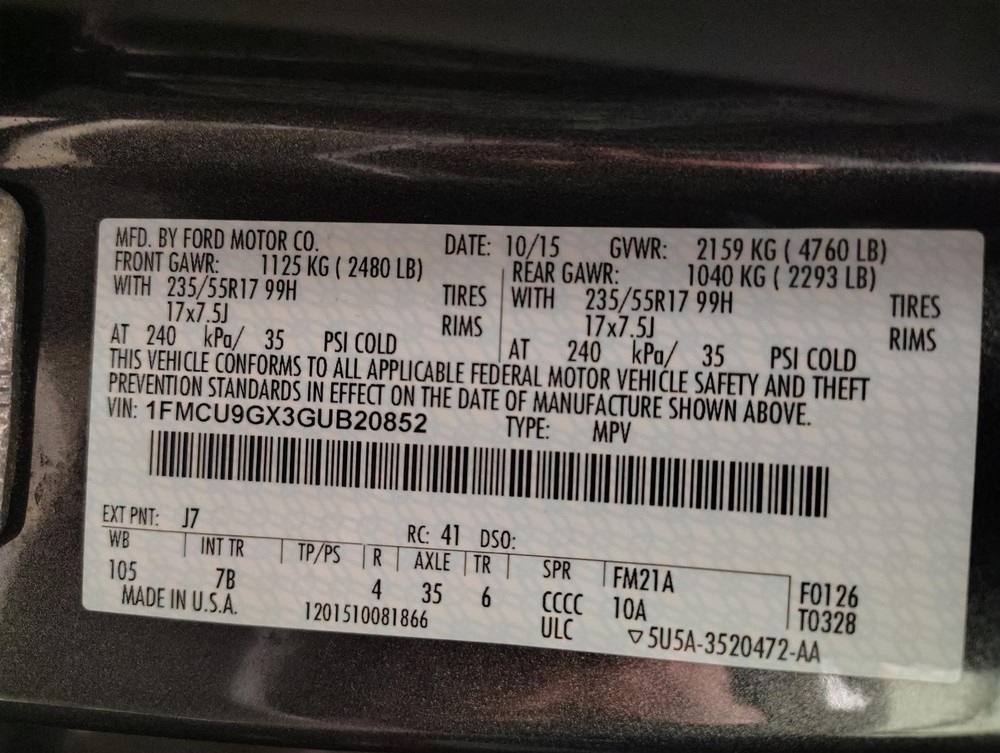 Used A/C Selector Switch fits: 2016 Ford Escape Front manual temperature control