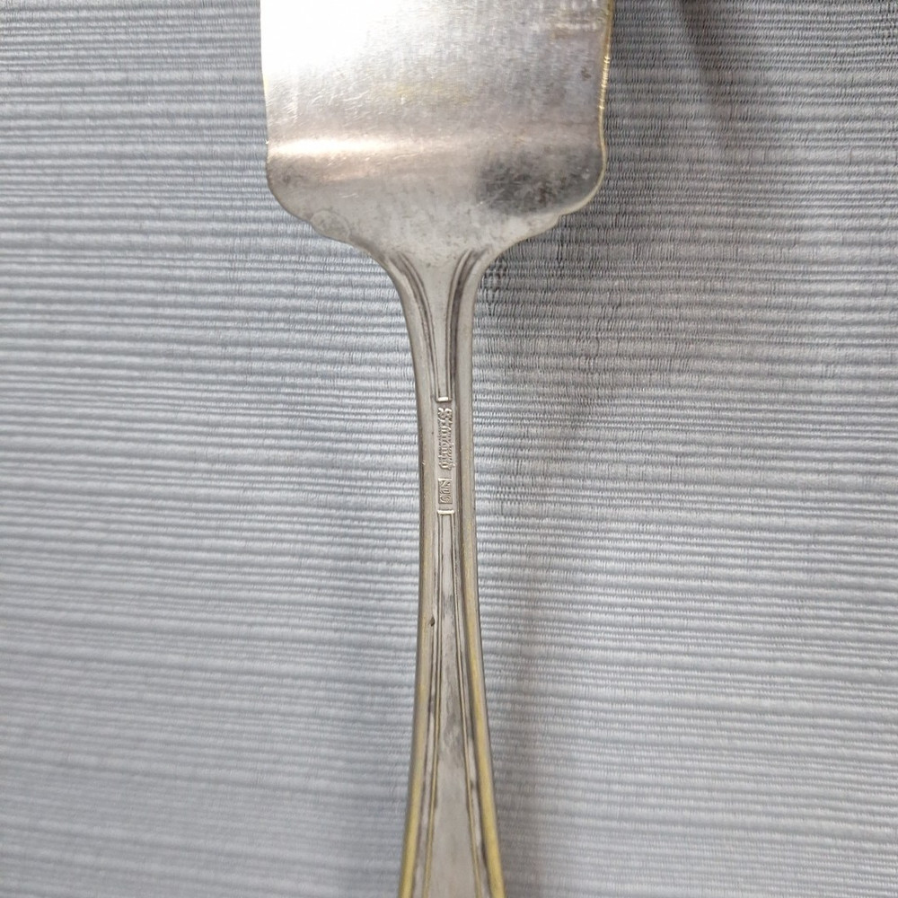 Vintage Standard Silverplate Flatware Serving Fork Meat 8.5"