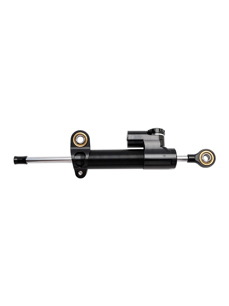 Universal Motorcycle CNC Adjustable Steering Damper Stabilizer Top Black