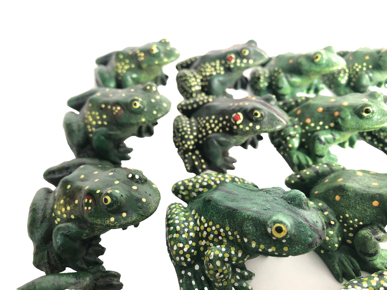 Army of Toads / Frogs NOS Gifts Fund Raising Stocking Stuffers Resell Etc 19 pcs