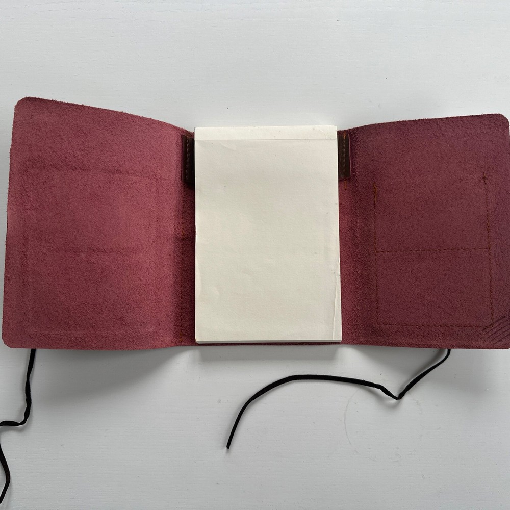 Leather notebook From Thailand 9x 4.5 Inch