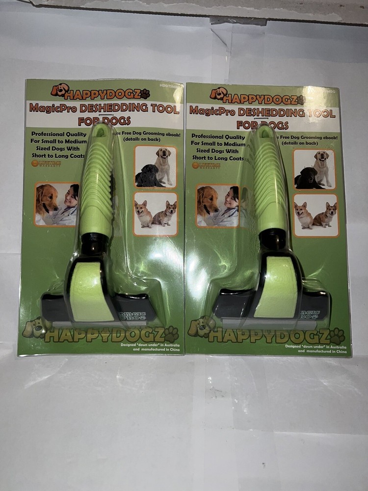 ( 2)HappyDogz Magic Pro Deshedding Tool (Small/Medium)