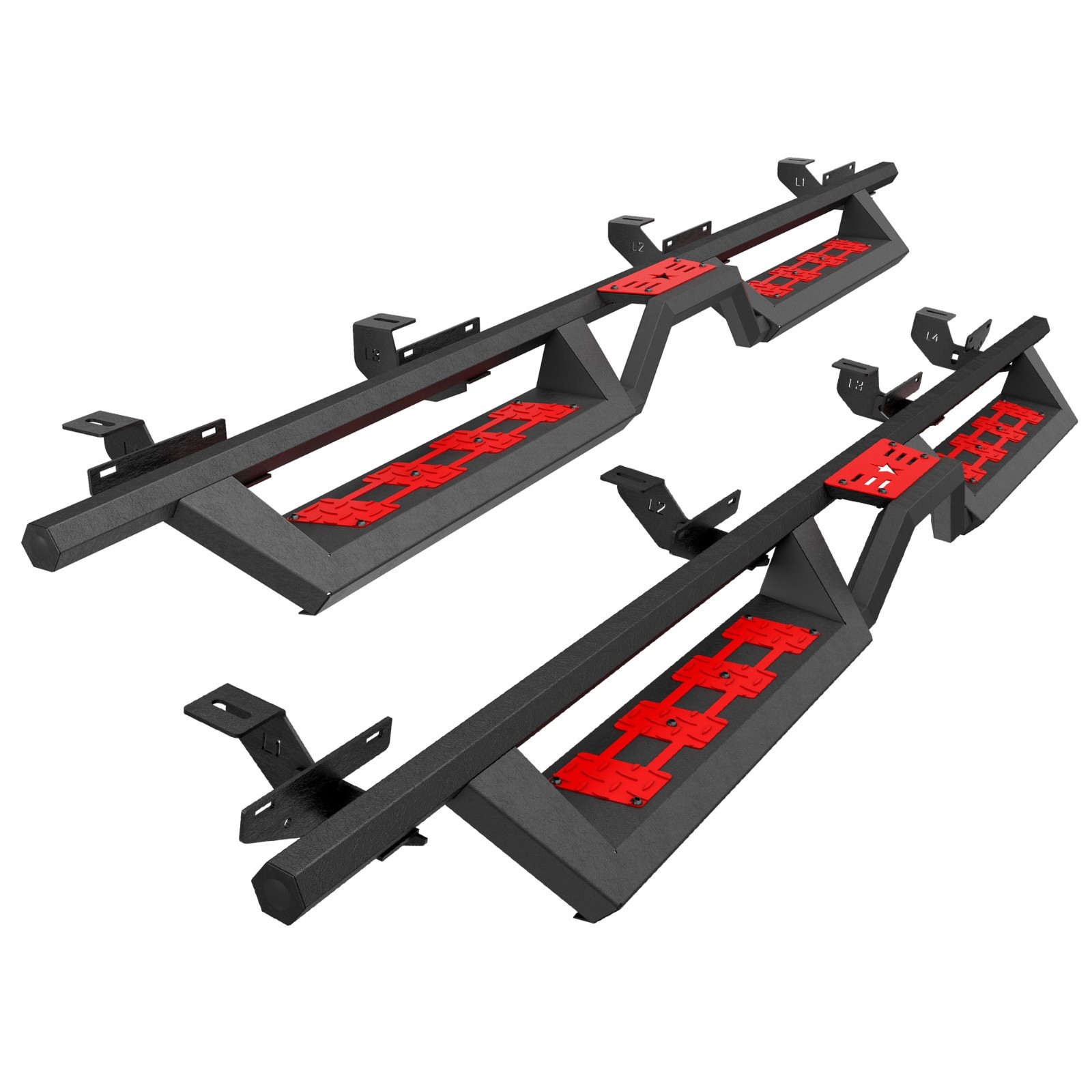 Running Boards For 2020-2025 Jeep Gladiator JT 4 Door Models ，Side Steps