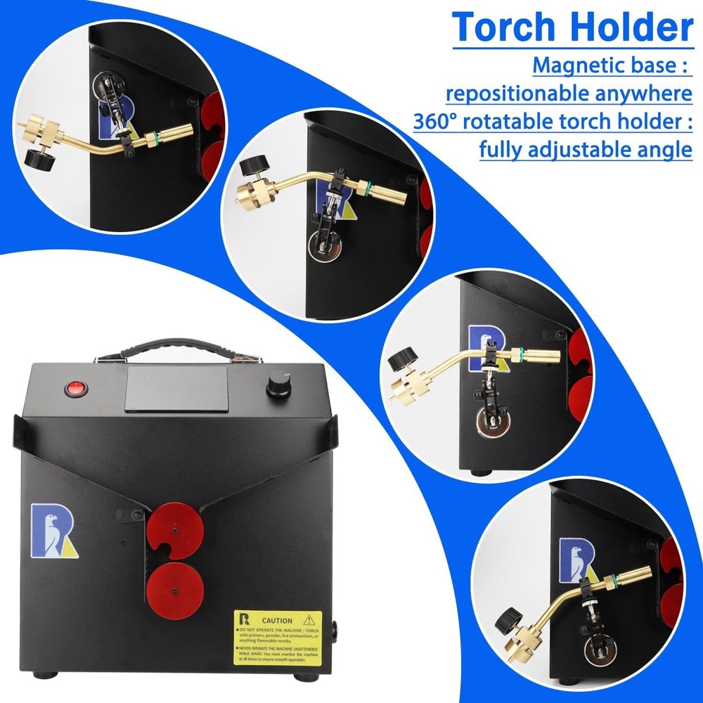 Split - Type - 2 in 1 Brass Annealer Machine & Case Prep Center