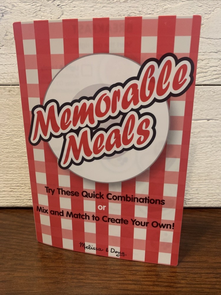 Melissa Doug Breakfast Lunch Dinner Memorable Menu Replacement Play N Pretend