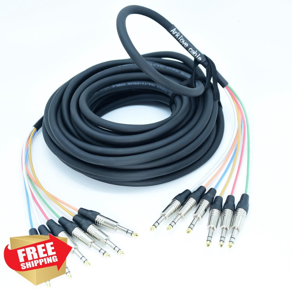 Arklove 70ft TRS Snake Cable 1/4 to 1/4 Balanced Patch