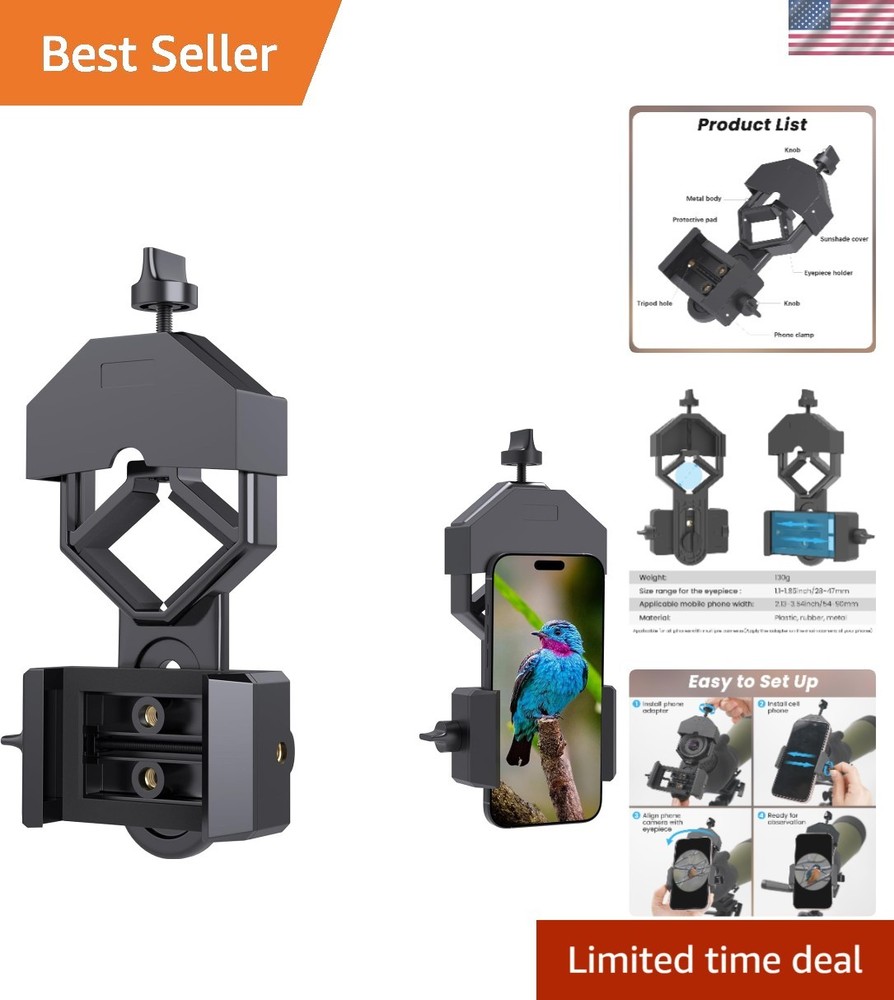 Versatile Smartphone Adapter for Telescopes, Binoculars - Record Your Adventures