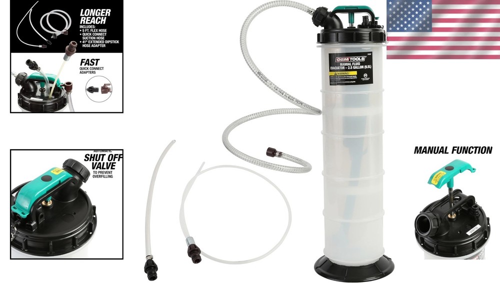 OEM TOOLS Fluid Evacuator – Efficient Manual Oil Extractor Pump for Quick Change