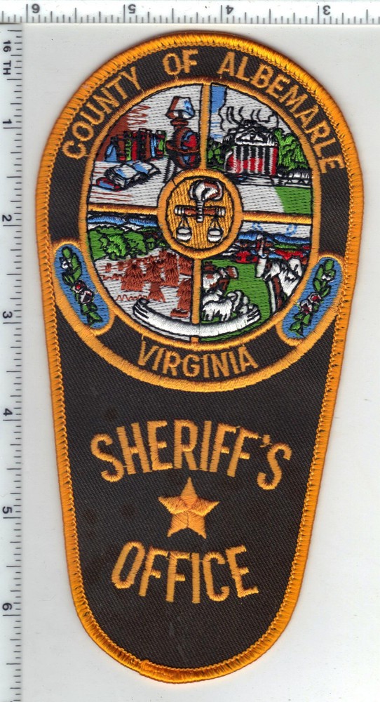 Albemarle County Sheriff's Dept (Virginia) Uniform Take-Off Shoulder Patch 1990s