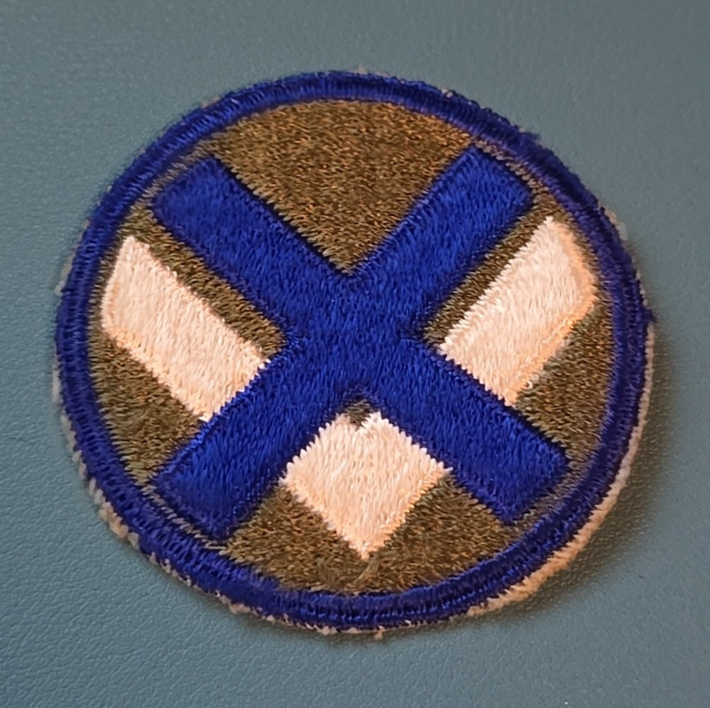 15th Corp patch WWII -White Backing! War Time -Original-Cut Edge-Superb--NO GLOW