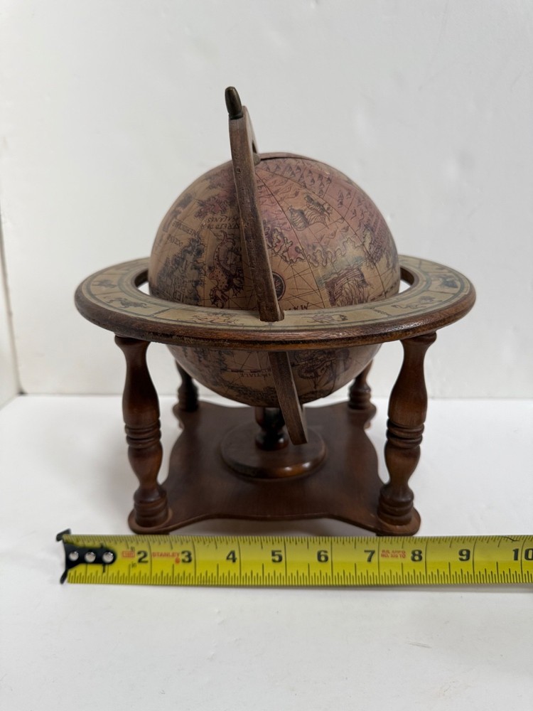 vintage old world tabletop globe