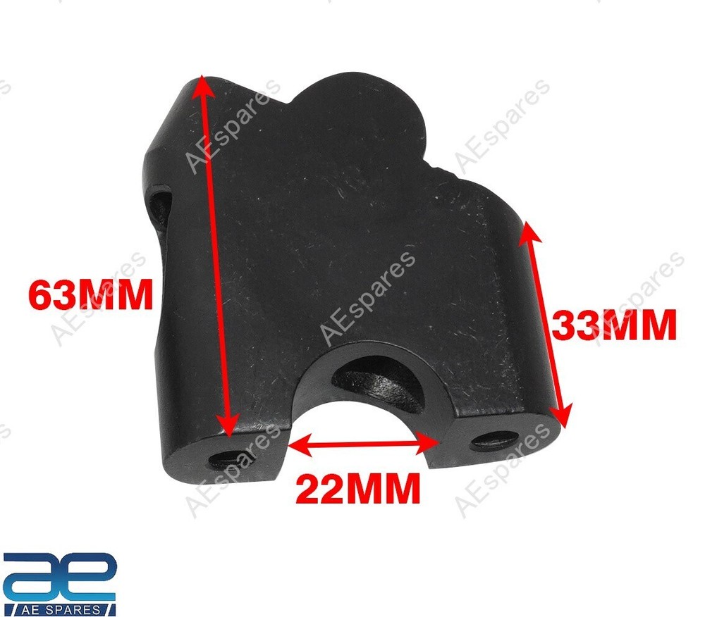 Handle Bar Riser Angled Mount Clamp Set Fits Royal Enfield Interceptor 650