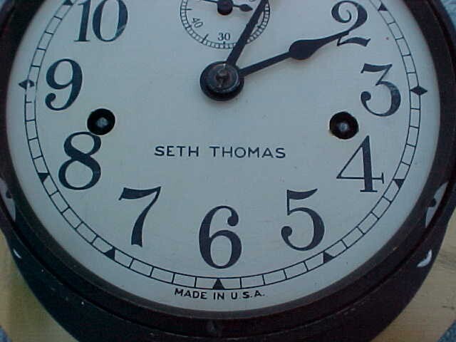 Vintage SETH THOMAS WWll Navy Ships Deck Clock