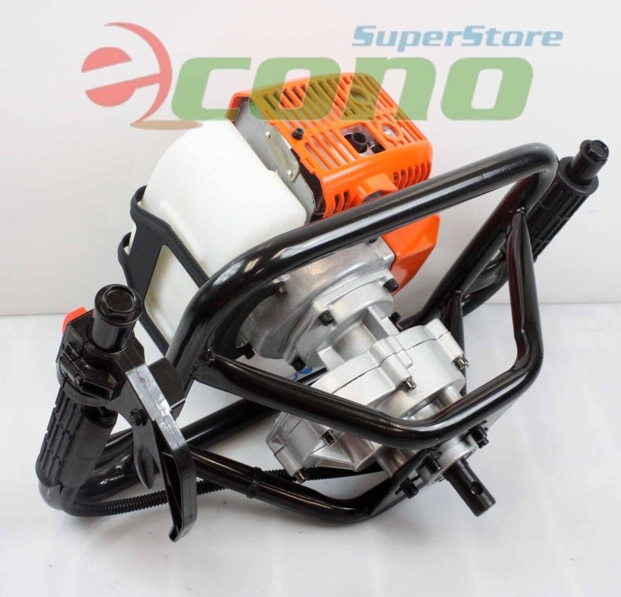 One Man 52cc Gas Post Hole Auger Machine with 8-Inch Soil Bit