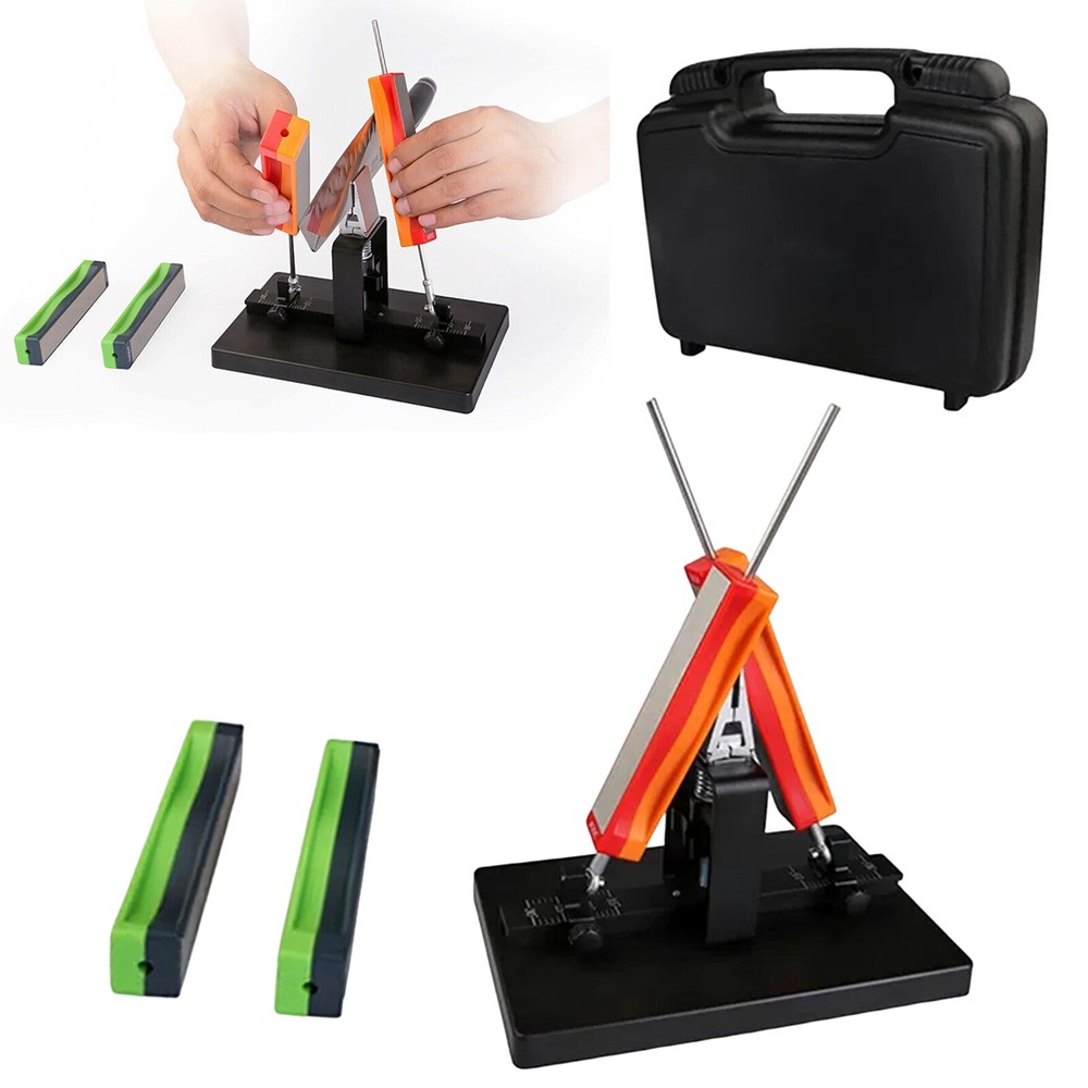 Fixed Angle Sharpener Double-Sided Sharpening Tool Kitchen Grindstone Tool Kits