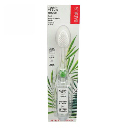 Tour Travel Toothbrush with Replaceable Head Soft 1 Cou