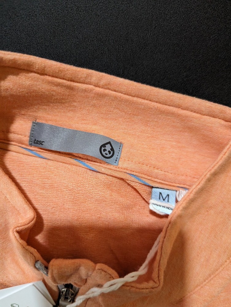 NWT MEN'S TASC PERFORMANCE PULLOVER, SIZE: M, COLOR: ORANGE HEATHER (M1)