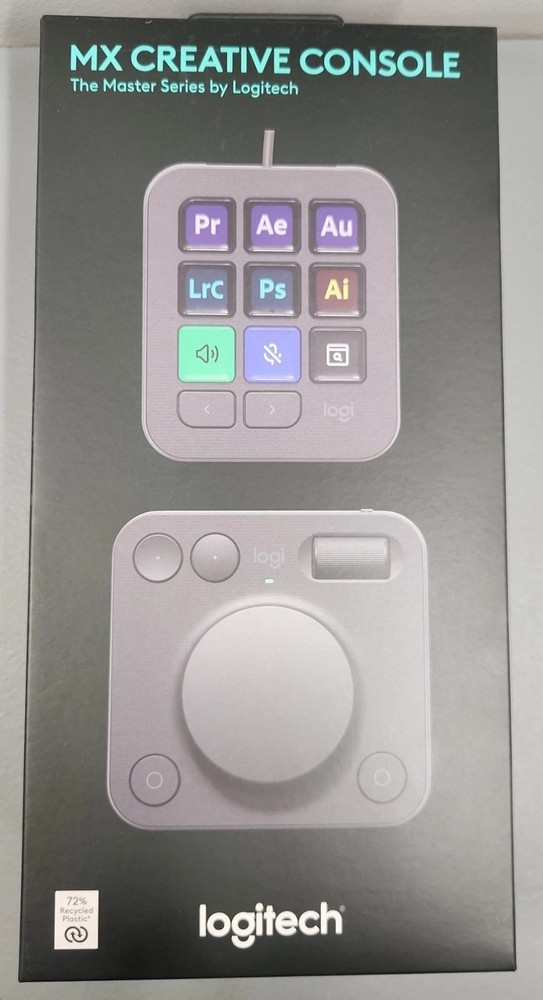 Logitech MX Creative Console Programmable Keypad & Control Dial Graphite