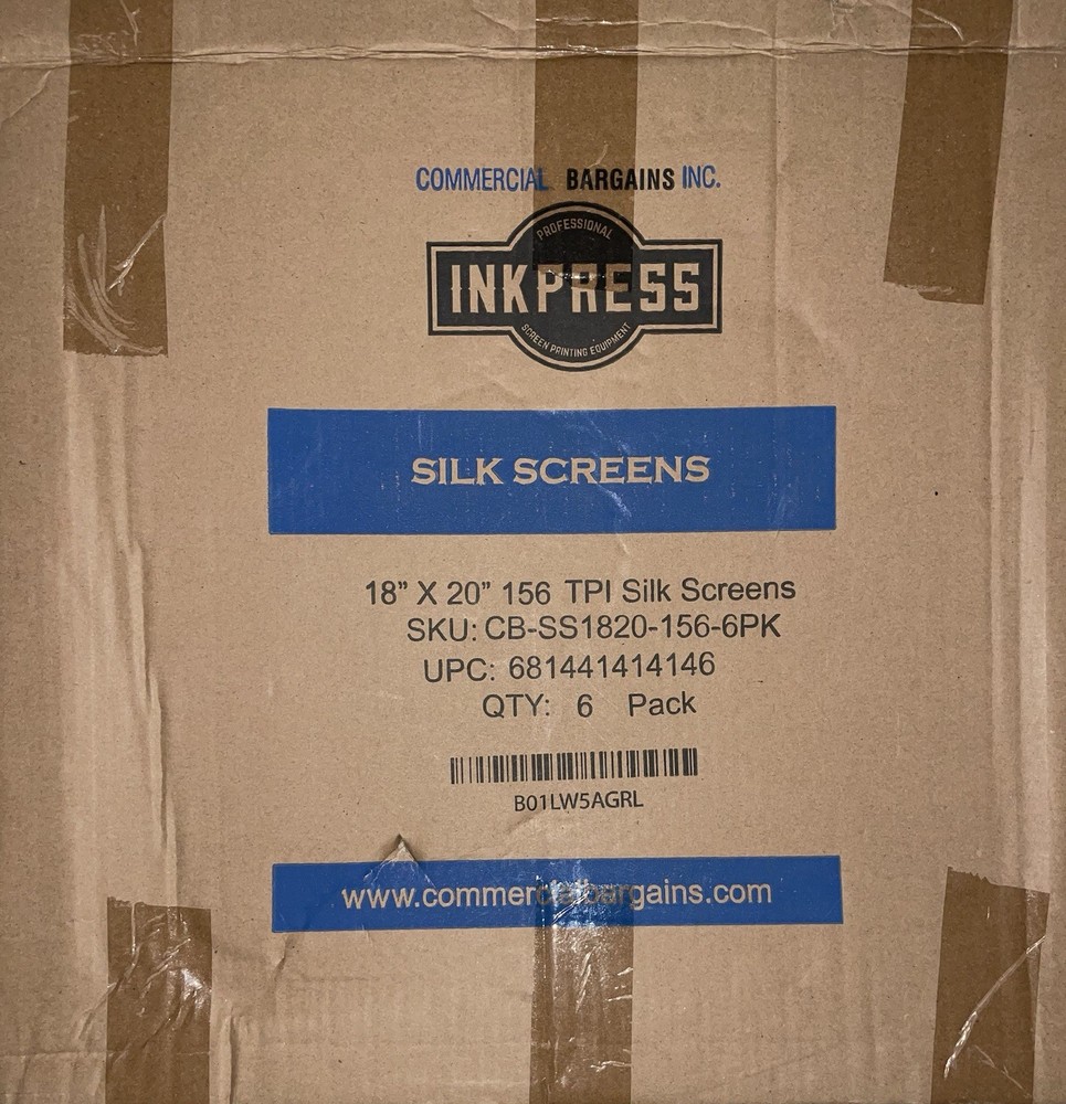 6 Pack Inkpress Silk Screens 18” X 20” Used