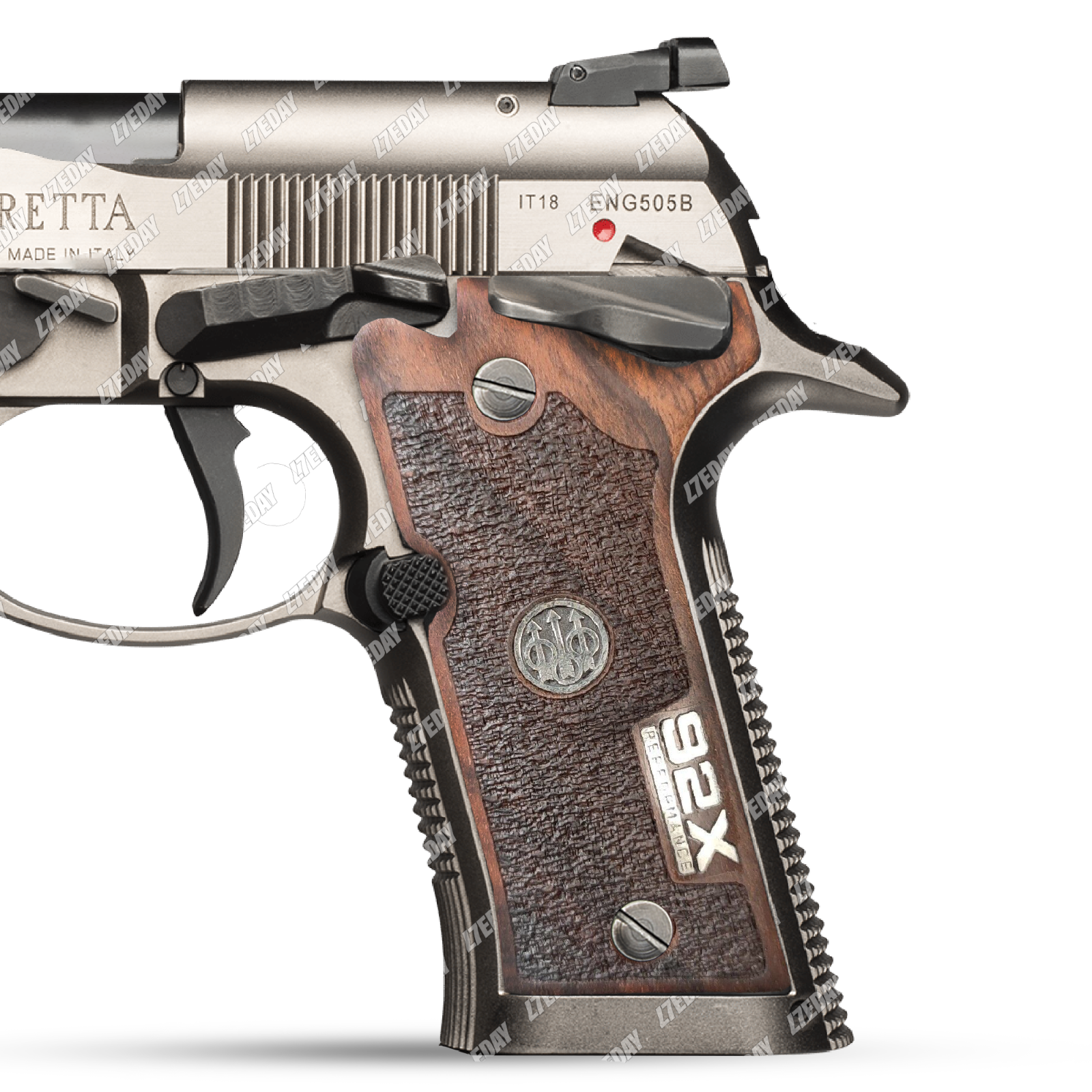 Beretta 92X Performance Turkish Walnut Wood Gun Grips NEW SET Nice Metal Logo