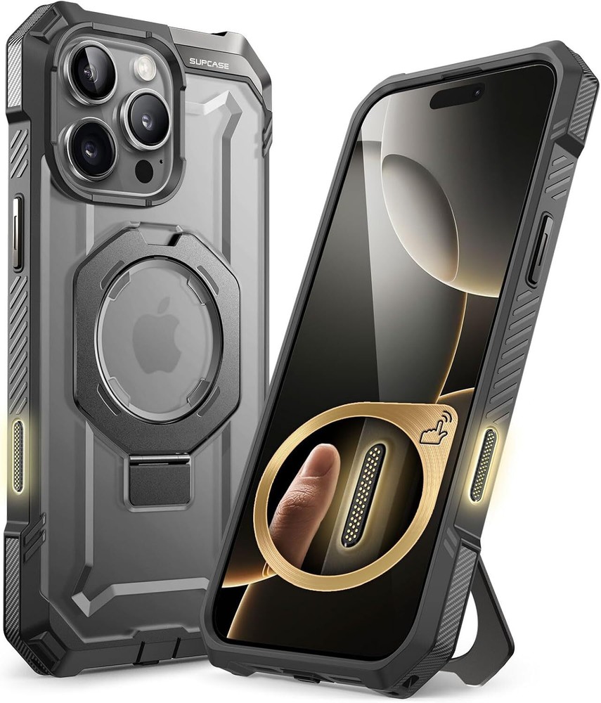 For iPhone 16 Pro Max 6.9" SUPCASE Strong Magnetic Case + Stand Protective Cover