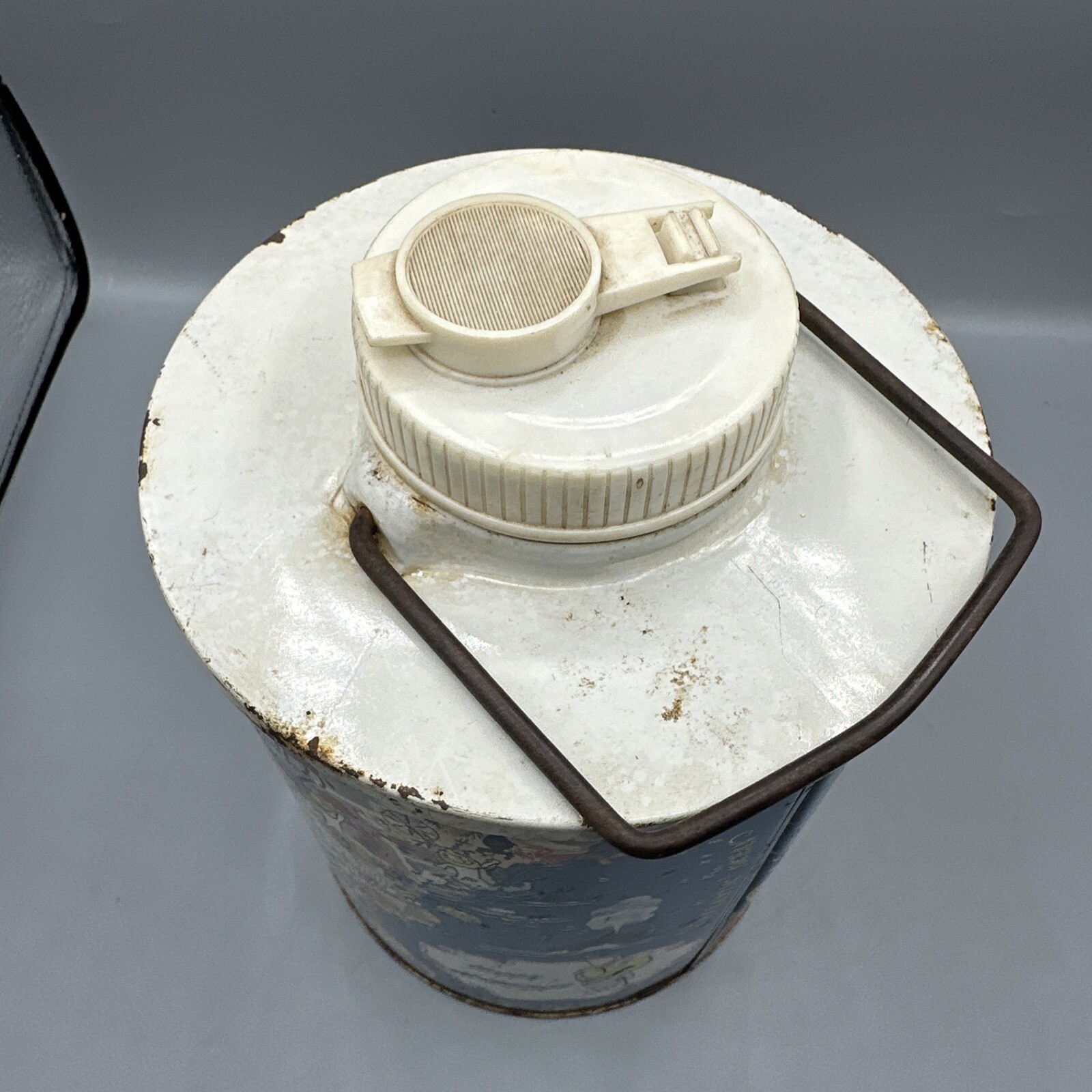 Vintage ESSO Skotch Cooler Thermos Happy Motoring Water Jug Characters USA Map