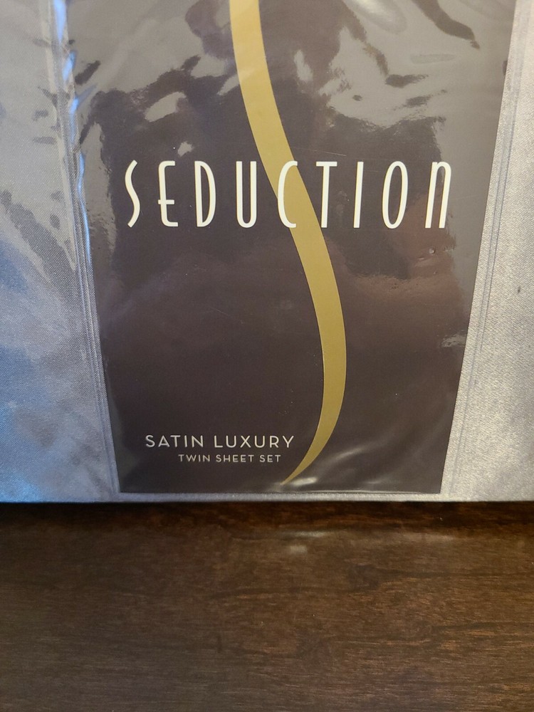 Seduction Satin Luxury Twin Sheet Set Silver