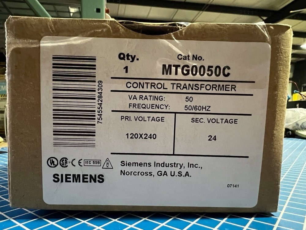 Siemens MTG0050C Control Transformer