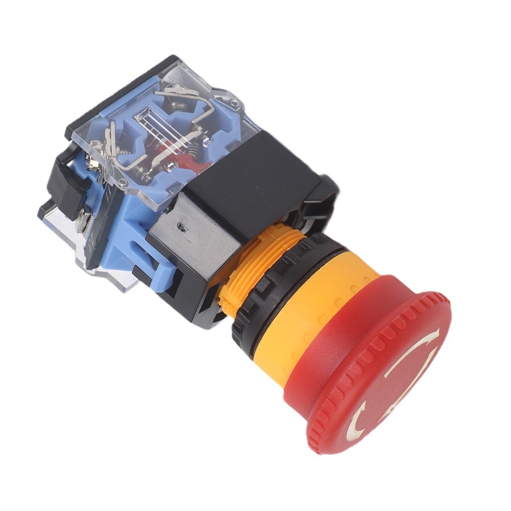 Mushroom Head Stop Button Switch 22mm NO Red Suitable for 660V Voltage