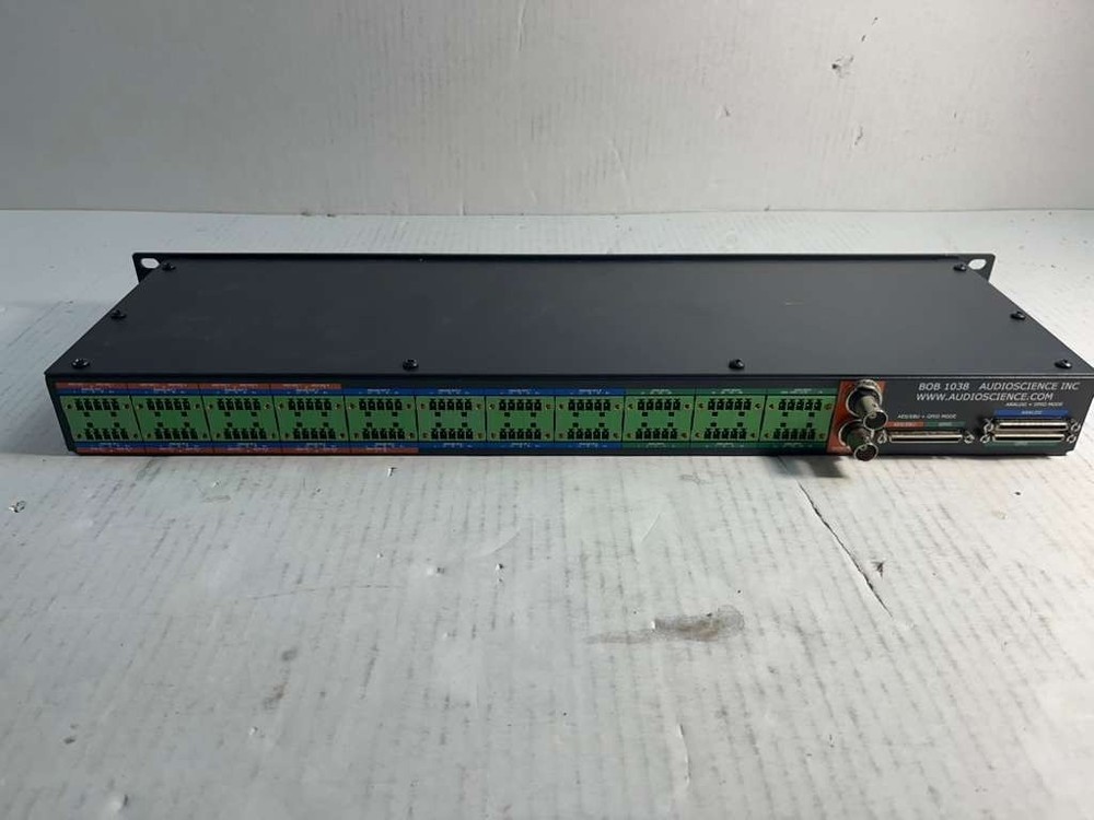 AudioScience BOB1038 Breakout Box Rackmount Balanced Audio I/O Interface