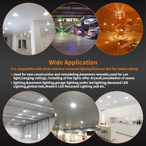 New Construction Mounting Plate, 3-4-6 Inch, LED Recessed 24 Pack Silver