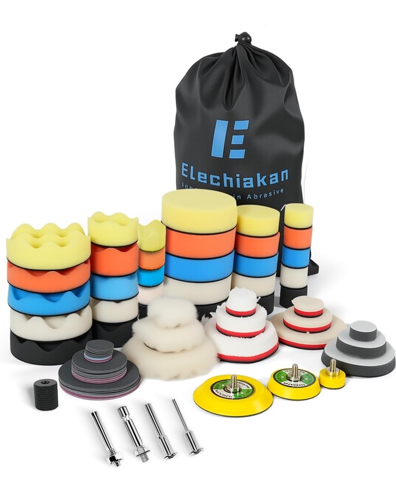 78PCS Drill Polishing Buffing Pads Kit with Buffer Polisher Attachment,...
