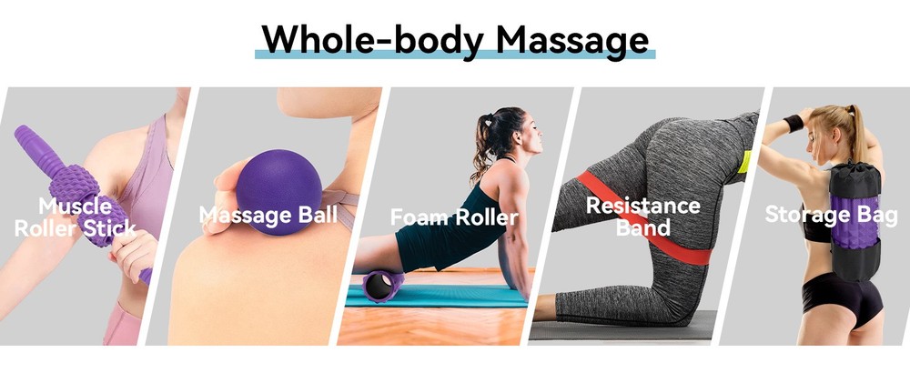 1 Fo Roller Set, High Density Fitn Exercise Fo Roller for Deep