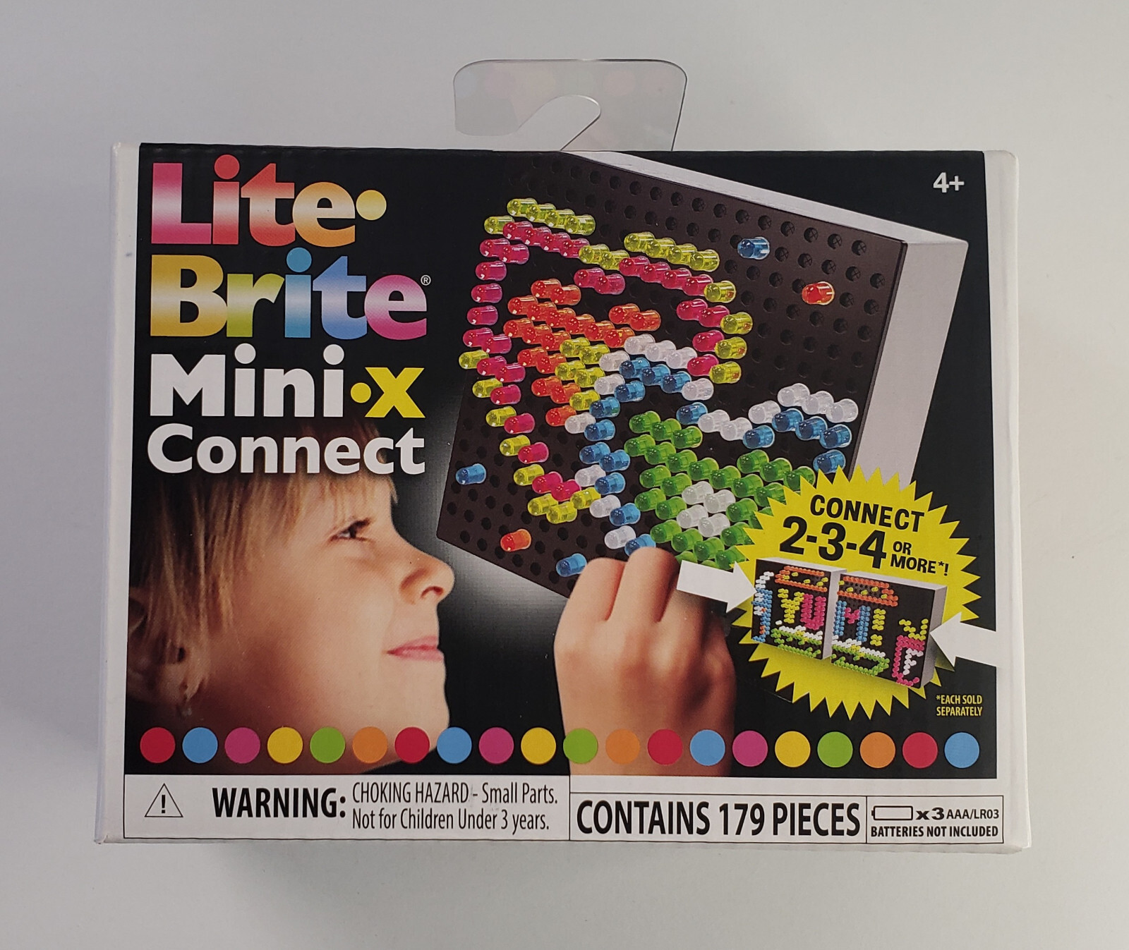 Hasbro Lite Brite Mini X Connect 179 Pieces BRAND NEW