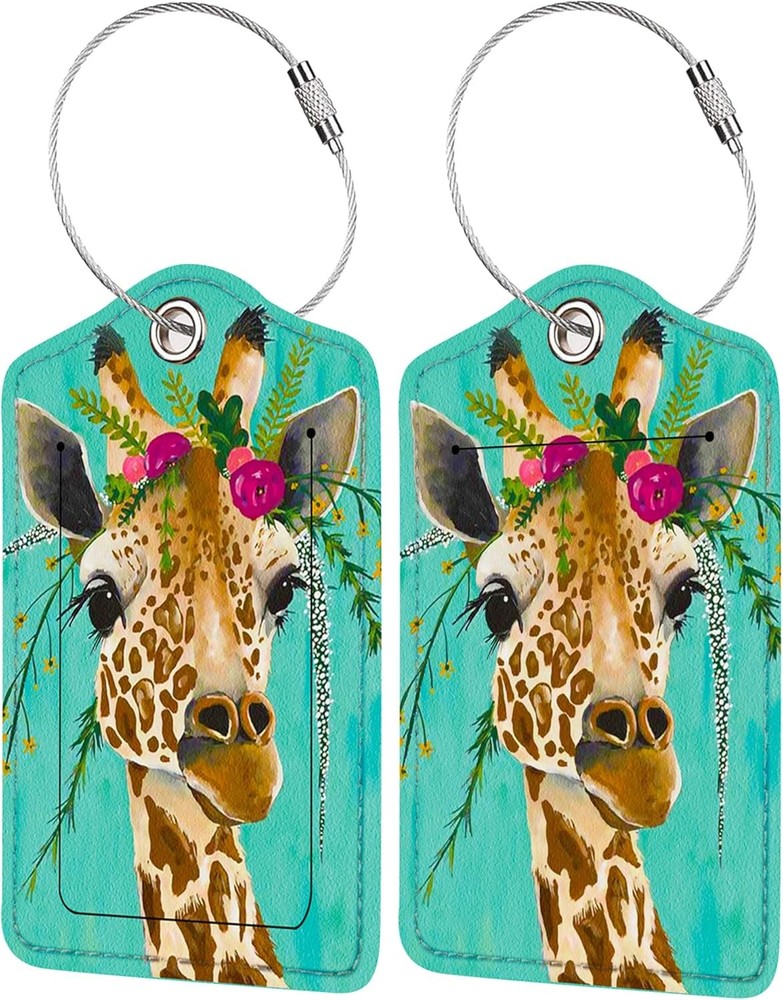 La Tag for Suitcase, Cute Unique Leather Bag Tags Identifiers