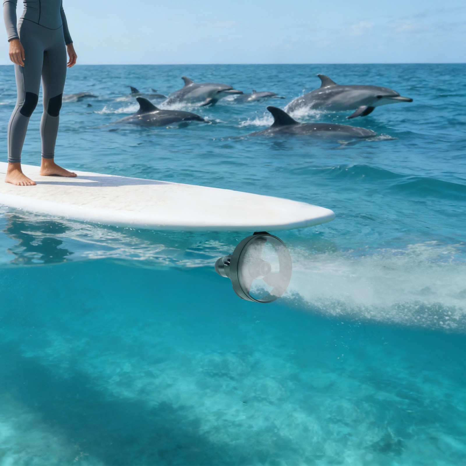 SUP Propeller Propulsion Stand Up Paddle Board Motor Underwater Thruster 288W