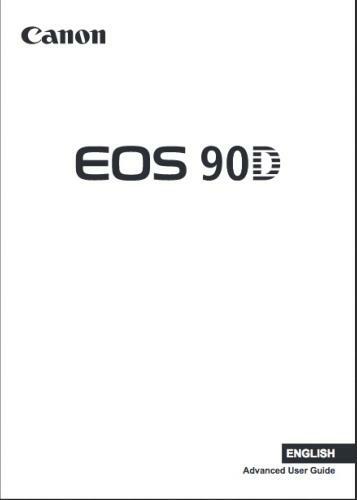 Canon EOS 90D Instruction Owners Manual EOS90D Book NEW