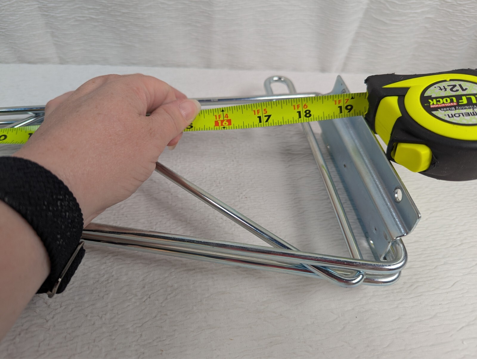 Heavy Duty Chrome Restaurant Wire Shelf Wall Bracket - 19 inch - 2 Pack