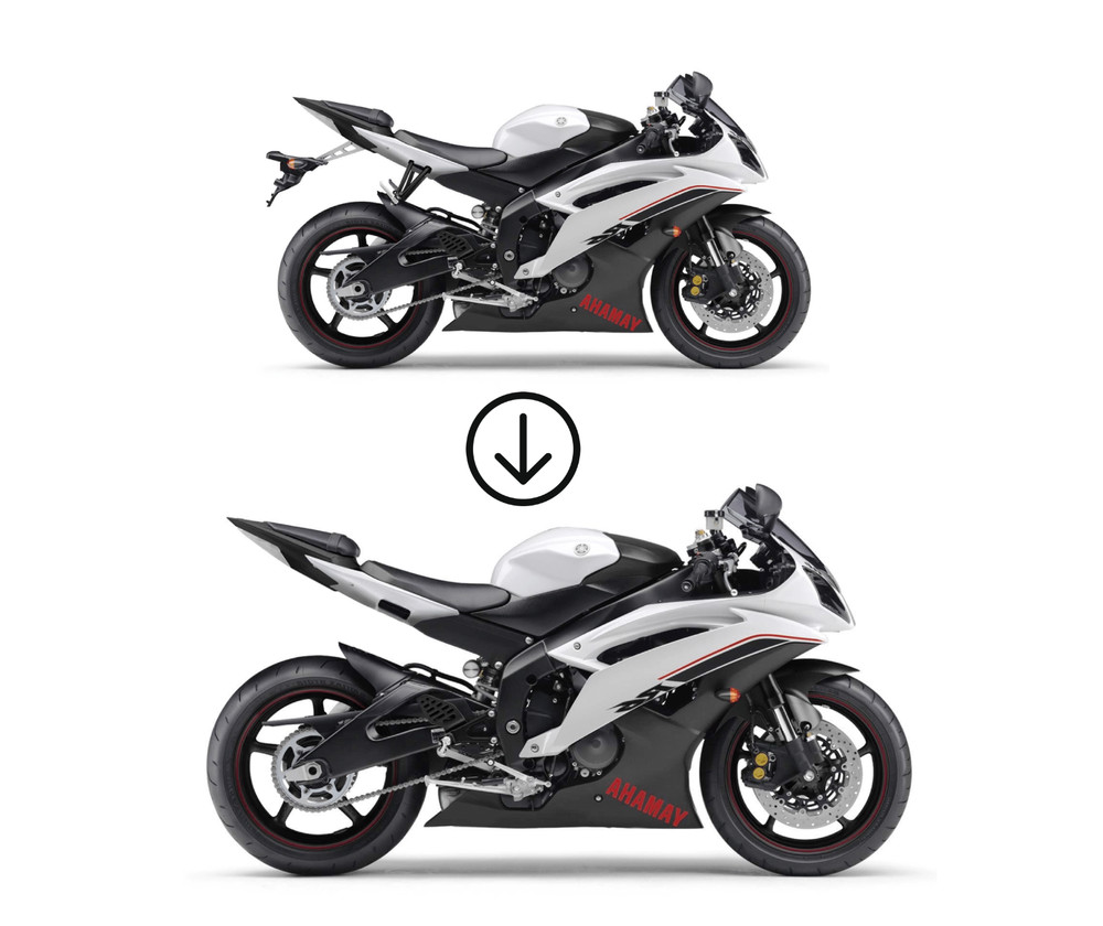 YAMAHA R6 Passenger Peg DELETE, 08-16 White