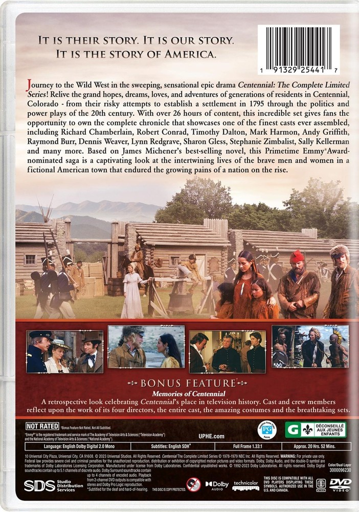 Centennial The Complete Series DVD NEW
