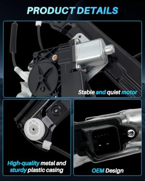 Power Window Regulator with Motor Front Left Driver Side for Chevy 748-974