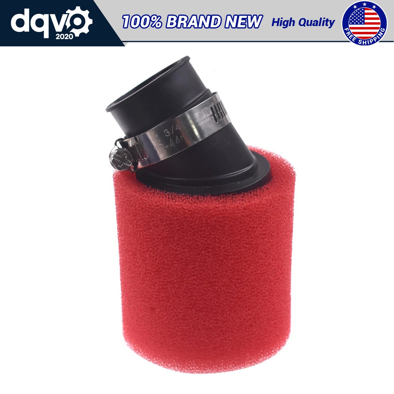 32MM Red Bent Foam Air Filter For 50cc 110cc 125cc ATV Pit Quad Dirt Bike Buggy