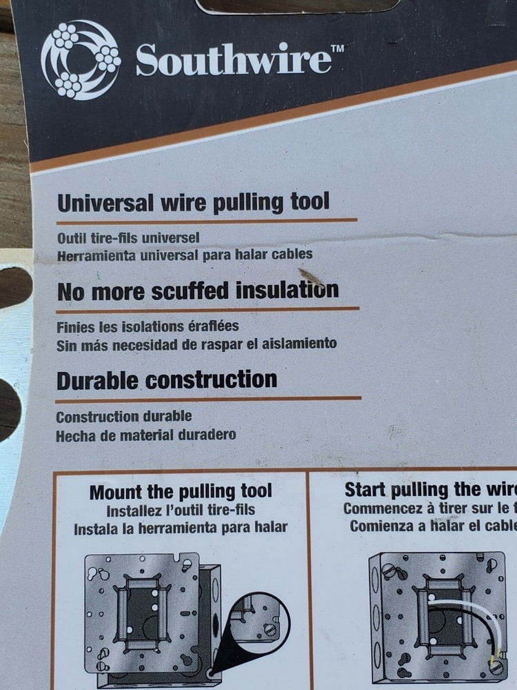 SOUTHWIRE 104 PULL-IT UNIVERSAL WIRE PULLING SMART TOOLS FITS ALL STANDARD BOX