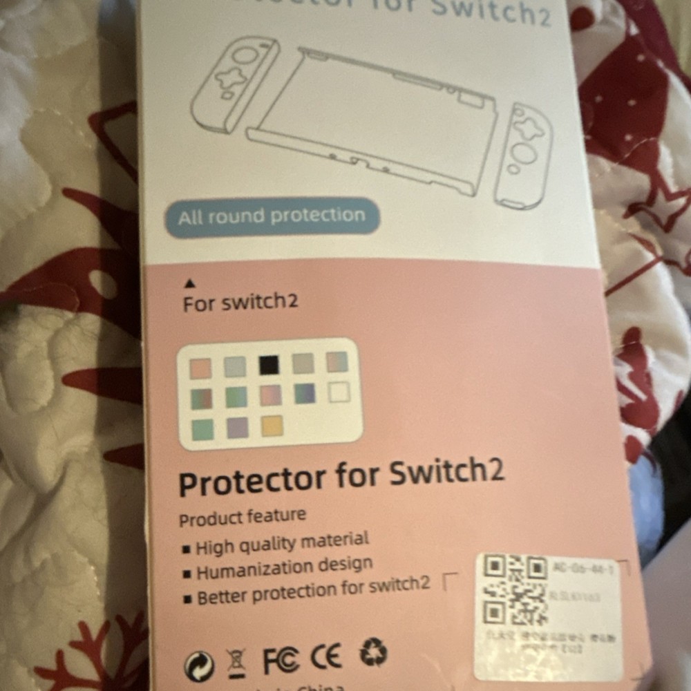 Pink External Attachment Protector for Switch2 Console High Quality Material