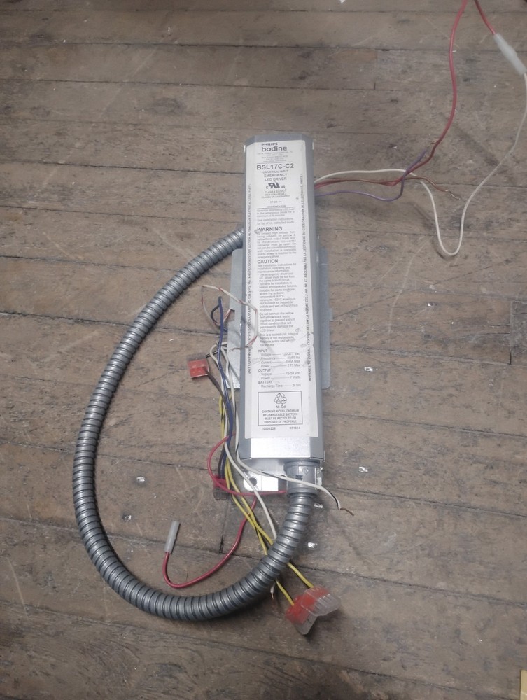 Bodine BSL17C-C2 Type 1 Emergency LED Driver. Preowned