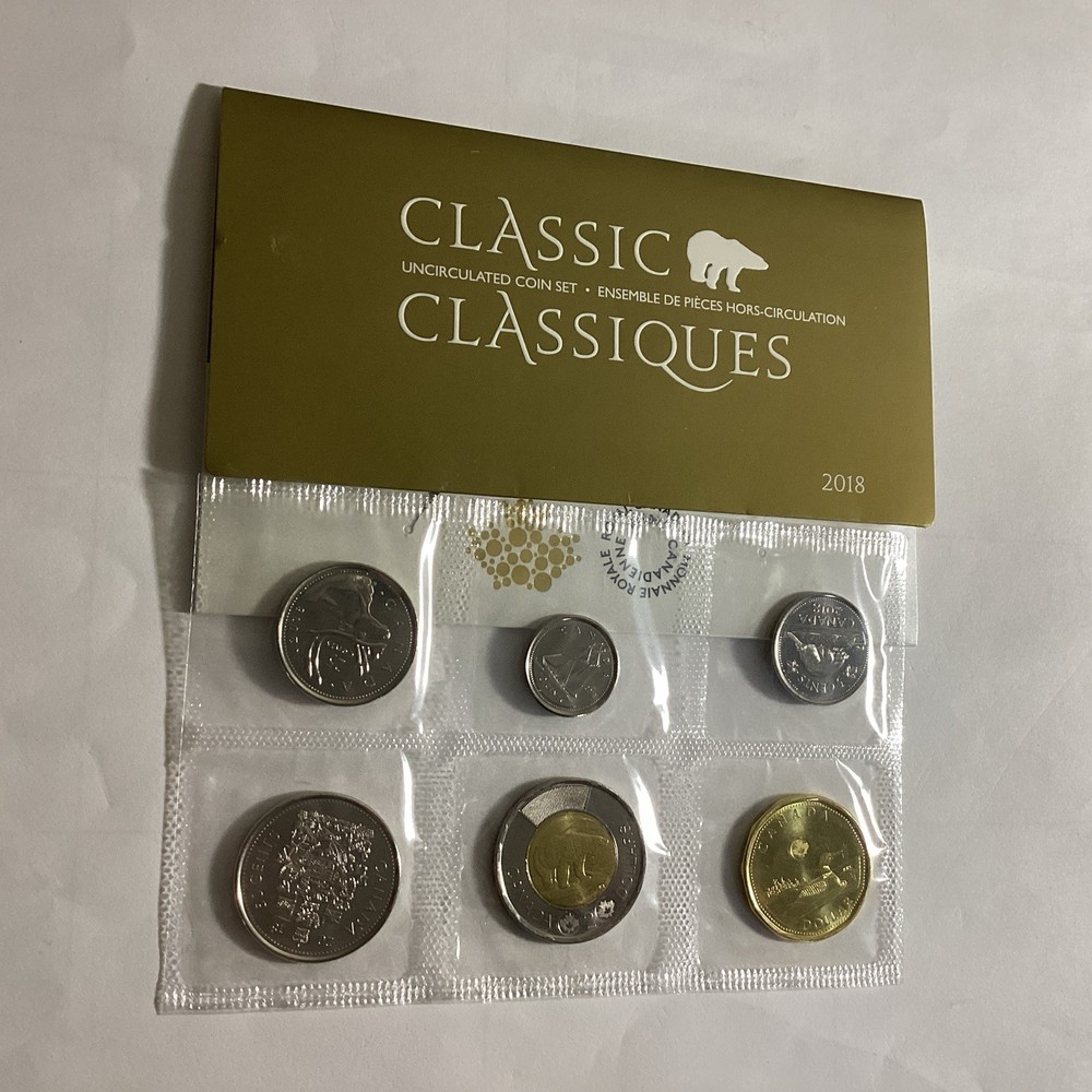 Canada 2018 Uncirculated Coin Set Proof Like