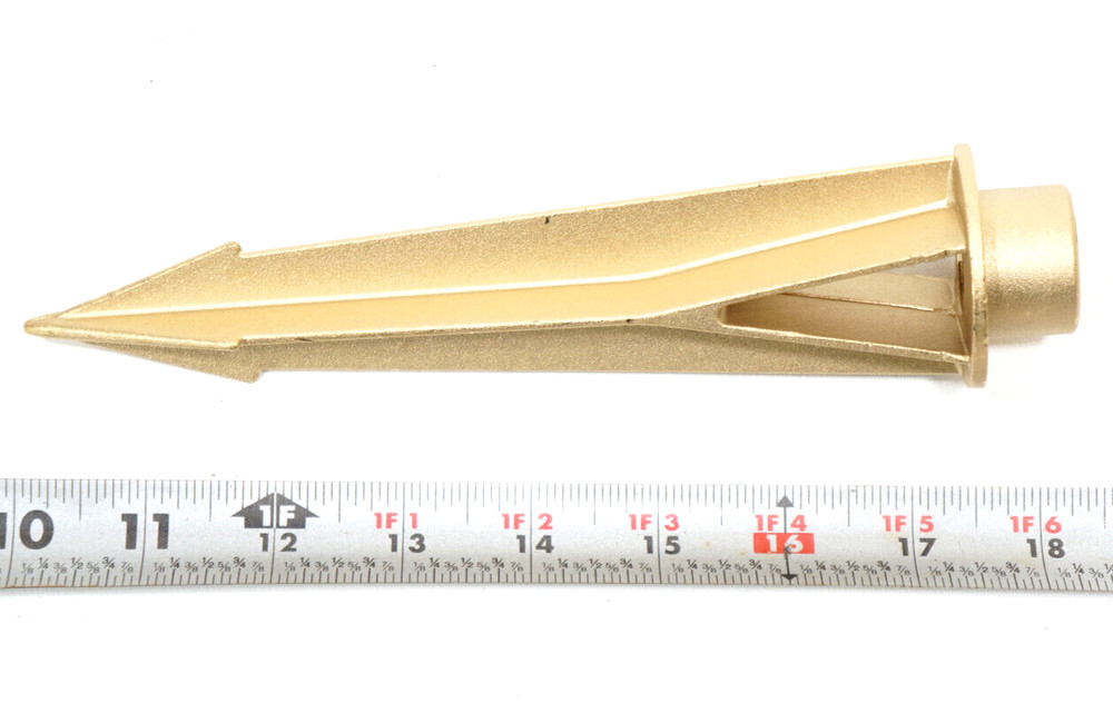 Solid Brass Heavy Duty Replacement Landscape Light Stake Female 1/2 Threaded