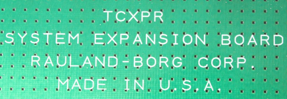 Rauland Borg System Expansion Board TCXPR